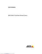 Axis AXIS P3304-V User Manual