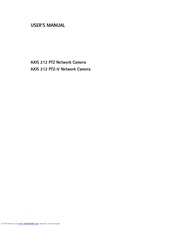 Axis AXIS 212 PTZ-V User Manual