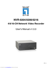 LevelOne NVR-0204 User Manual