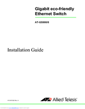 Allied Telesis AT-GS900/8 Installation Manual