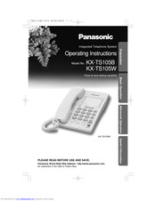 Panasonic Kx Ts105b Manuals Manualslib