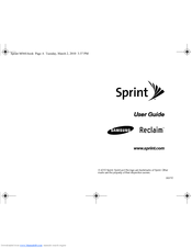 Samsung SPH-M560 User Manual