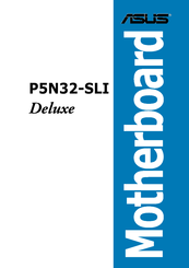 Asus P5N32-SLI SE DELUXE User Manual