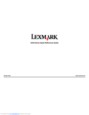 Lexmark S315 Quick Reference Manual