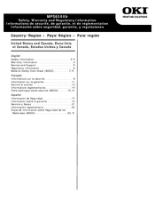 Oki MPS6500b Material Safety Data Sheet