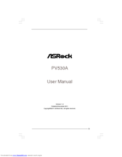 ASRock PV530A User Manual