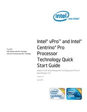 Intel Centrino2 vPro Start Manual