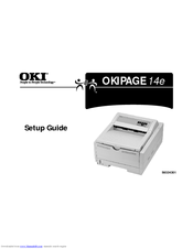 Oki OKIPAGE14e Setup Manual