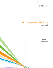 LSI SAS2 Integrated RAID Solution User Manual