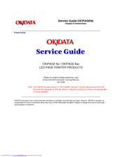 OKIDATA OKIPAGE 6e Service Manual
