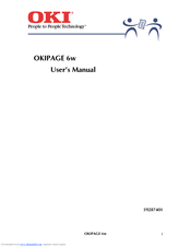 Oki OKIPAGE6w User Manual