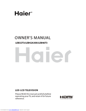Haier LEB42A300 Owner's Manual