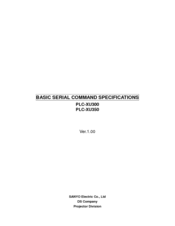 Sanyo PLC-XU300A - 3000 Lumens Manual