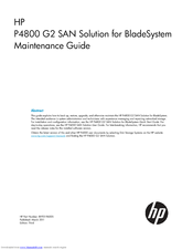 HP P4800 G2 Maintenance Manual