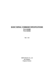 Sanyo 3500 ANSI LUMENS PLC-XU355 Manual