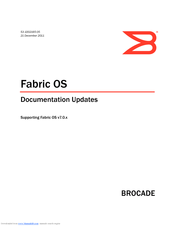 Brocade Communications Systems Fabric OS 7.0 Documentation Update