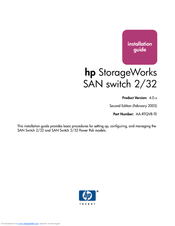 HP storageworks 2/32 Installation Manual