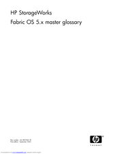 HP StorageWorks Fabric OS 5.x Manual