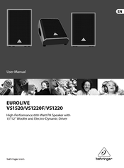 Behringer Eurolive VS1220F User Manual