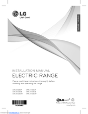 LG LRE3025SB Installation Manual