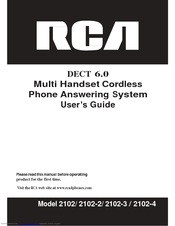 RCA 2102 User Manual