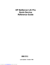 HP NetServer LXr Pro Service Manual