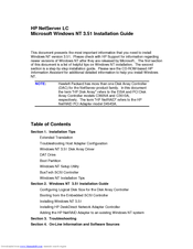 HP NetServer LC Installation Manual
