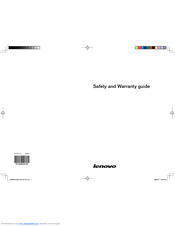 Lenovo IdeaCentre 3000 Safety And Warranty Manual