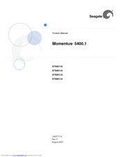 Seagate Momentus 5400.1 ST92011A Product Manual