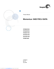 Seagate ST9250317AS - Momentus 5400 FDE 250 GB Hard Drive Product Manual