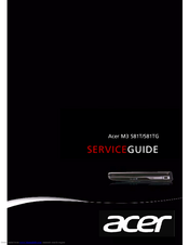 Acer M3 581T Service Manual