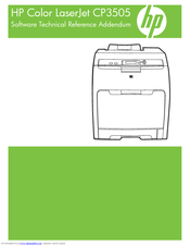 HP CP3505n - Color LaserJet Laser Printer Software Technical Reference Addendum