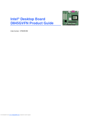 Intel Desktop Board D845GVFN Product Manual