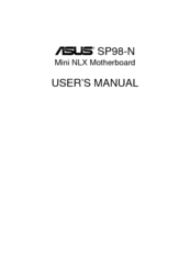 Asus SP98-XV User Manual