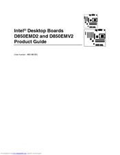 Intel D850EMV2L - Desktop Board Motherboard Product Manual
