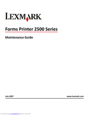 Lexmark X2530 Maintenance Manual