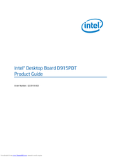 Intel D915PDT Product Manual