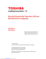 Toshiba 40E220LP Guía Del Usuario