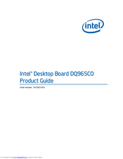 Intel DQ965CO Product Manual