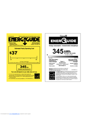 Whirlpool WRT579SMYW Energy Manual