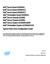 Intel SC5600 Configuration Manual