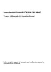 Brother Innov-is 4000 PREMIUM PACKAGE Operation Manual