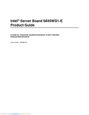 Intel S845WD11U Product Manual