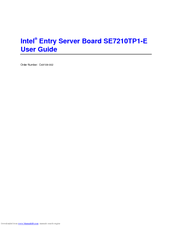 Intel SE7210TP1-E - Socket 478 ATX Server Motherboard User Manual