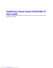 Intel SE7221BK1 User Manual