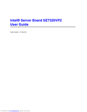 Intel SE7320VP2D2 User Manual