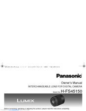 Panasonic H-FS45150K Owner's Manual