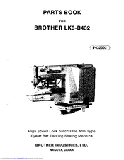 Brother LK3-B432 Parts Manual