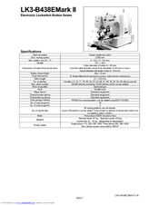Brother LK3-B438E MKII Specifications