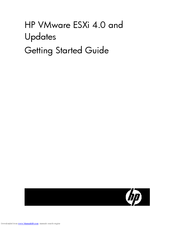 HP VMware ESXi 4.0 Getting Started Manual